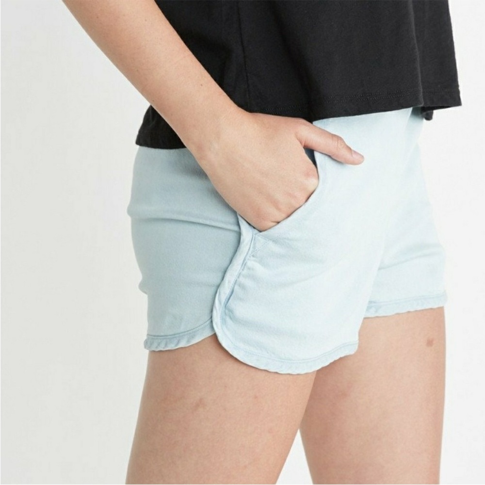 Marine Layer light wash denim look pull on shorts M - Picture 8 of 8